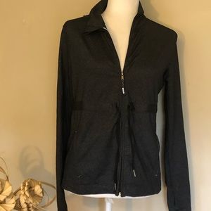 Calvin Klein Gray and Yellow Athletic Long Sleeve Shirt